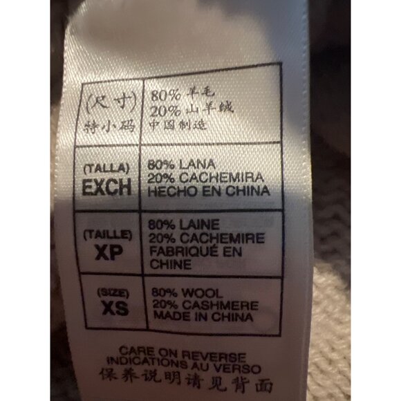 Maxstudio XS Beige Wool & Cashmere Cable-Knit Sweater Womens - Picture 4 of 7